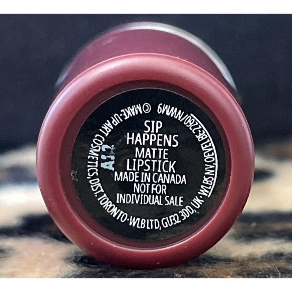 Limited Edition M.A.C Cosmetics Sip Happens Matte Lipstick - Picture 5 of 9